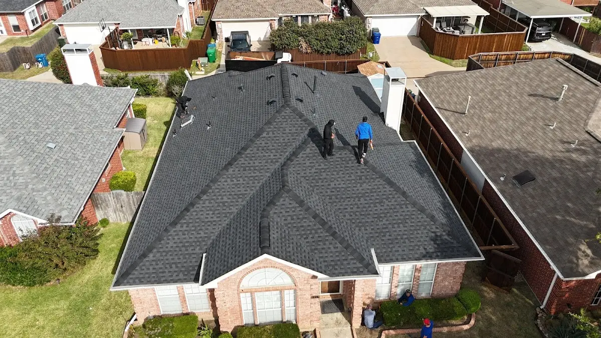 Slate & Tile Roof Repair work in progress on a South Pasadena property
